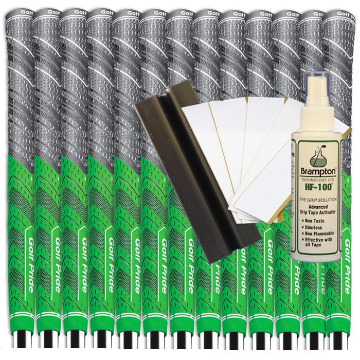 Golf Pride MCC Plus4 Standard Green (13pcs + Golf Grip Kit)