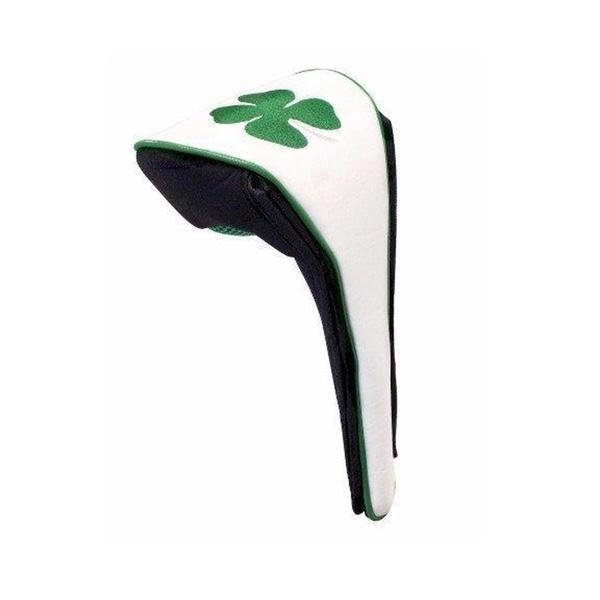 Lucky Four Leaf Clover Shamrock Golf Club Driver Headcover with Magnetic Closure