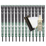 Golf Pride MCC Plus4 *TEAMS* Standard Grip (Dark Green/White) - 13pcs + Golf Grip Kit