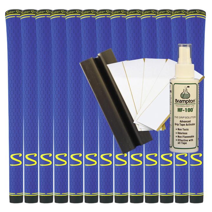 Super Stroke S-Tech Standard (Blue) (13pcs + Golf Grip Kit)