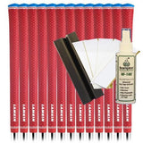 Lamkin UTx Cord Standard - Solid Red (13pcs + Golf Grip Kit)